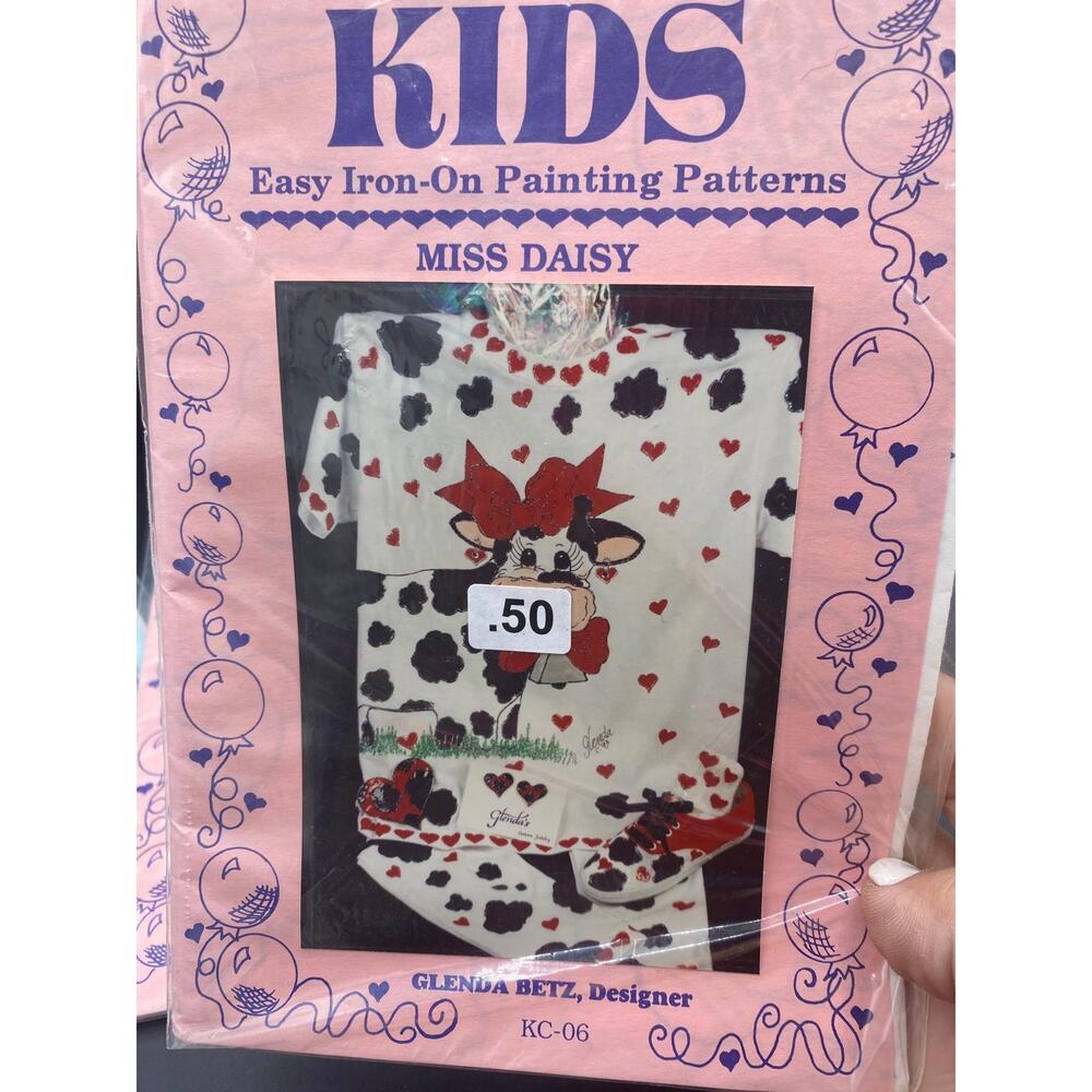 set of 3 Glenda's Fashion Patterns For KIDS-Easy Iron On Painting Pattern NEW - Picture 3 of 4
